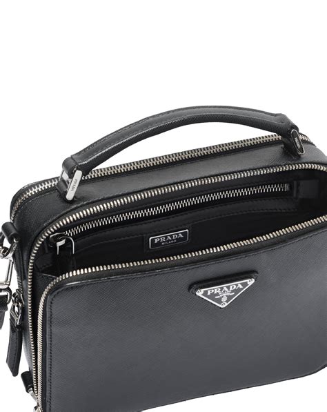 prada saffiano leather crossbody one zipper|prada crossbody wallet.